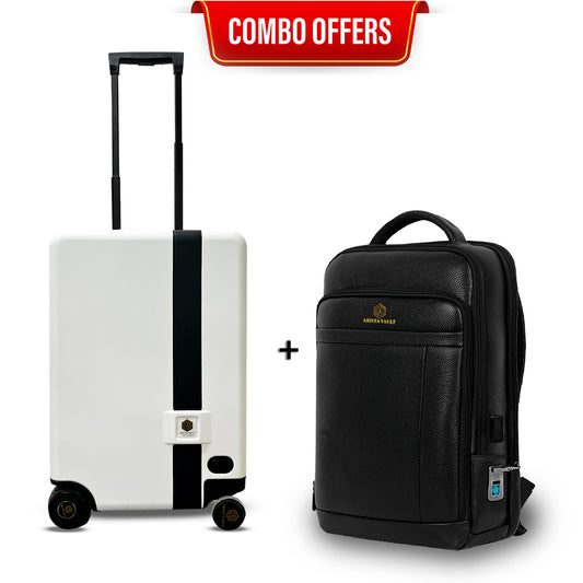 Smart Combo (Follow me Smart Luggage + Smart FingerLock Bagpack)