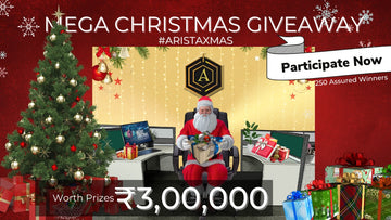 Mega Christmas Giveaway: Prizes Worth ₹3,00,000 | Biggest Giveaway Fest in 2022 #ARISTAXMAS
