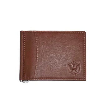 Clipper Wallet | Wallet With Cash Clip (Brown)