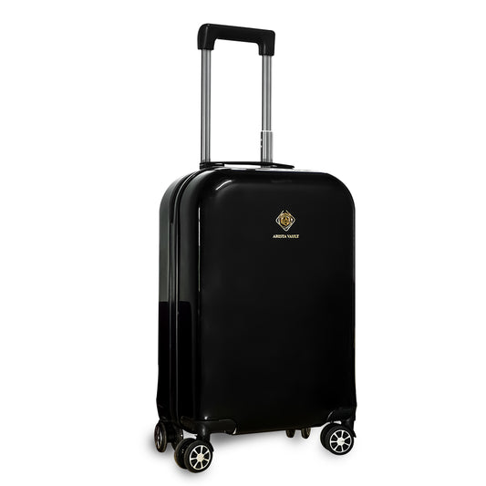 Midnight Black Terminal | Smart Suitcase | Fingerlock & Anti-Theft Luggage